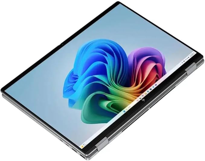 HP OmniBook X Flip 2-in-1 16" FHD+ Touch Screen Laptop |AMD Ryzen AI 5 340|AMD Radeon 840M | Copilot|Backlit|Meteor Silver| 16GB RAM DDR5 | 512GB SSD |Windows 11 Home|Bundle with Laptop Stand