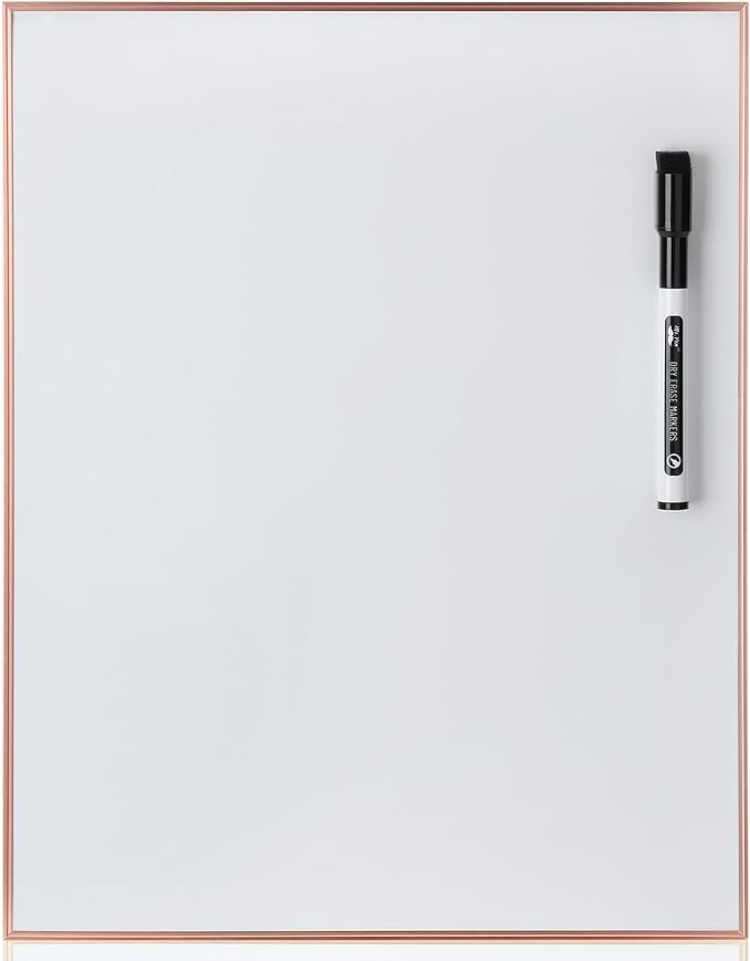Mr. Pen- Small Dry Erase Board, 11x14 Inches, Whiteboard with Black Dry Erase Marker, Aluminum Frame, Magnetic Small White Board for Students, Home, Office and Classroom
