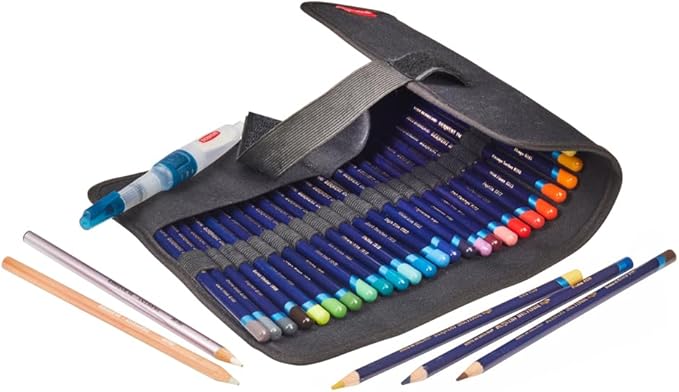 Derwent Pencil Wrap, Black, Accessories Ideal for Sketching and Drawing, Professional Quality Roll Up Pencil Case, Pencil Wrap, 2306206