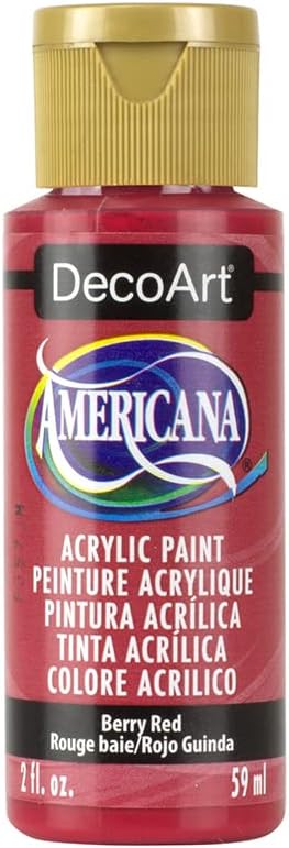 DecoArt Americana Acrylic Paint, 2-Ounce, Berry Red