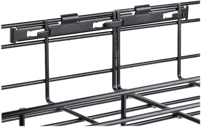 Tripp Lite Wire Mesh Cable Tray Management Organization, Ideal for Industrial & Data Centers, 2 Pack, 6 inches x 2 inches x 5 Feet / 150 x 50 x 1500 millimeters, 5-Year Warranty (SRWB6210X2STR)