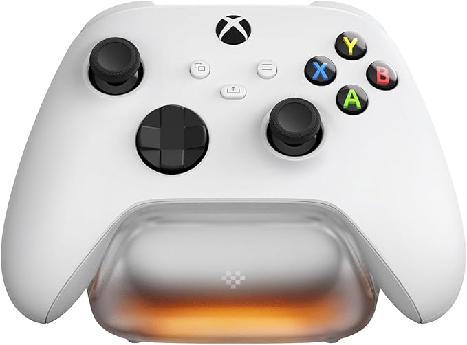 8BitDo Xbox Wireless Controller Charging Dock - Magnetic Secure Charging & Light Adjustment for Xbox Series X|S & One - Officially Licensed (White)