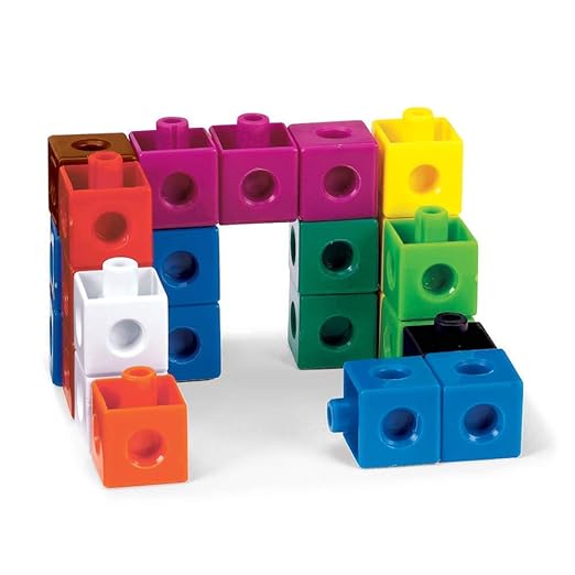 hand2mind Snap Cubes, Math Linking Cubes, Plastic Cubes, Snap Blocks, Color Sorting, Connecting Cubes, Math Manipulatives, Counting Cubes for Kids Math, Math Cubes, Math Counters (Set of 100)