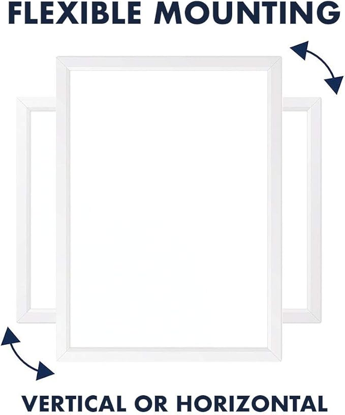 Quartet Magnetic Dry Erase White Board, 17" x 23" Whiteboard, White Frame (MDW1723W-AZS)
