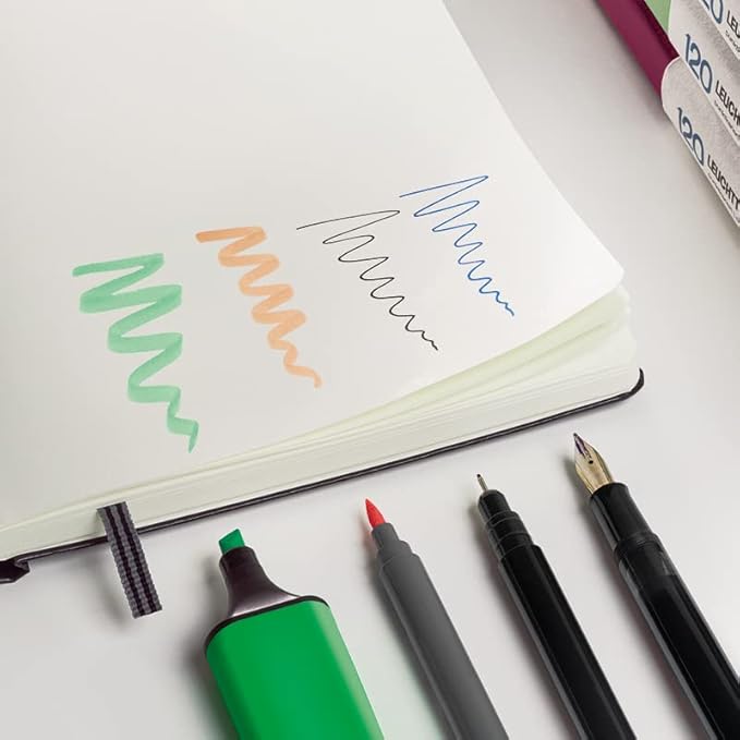 LEUCHTTURM1917 - 120G Special Edition - Medium A5 Ruled Hardcover Notebook (Sage) - 203 Numbered Pages with 120gsm Paper