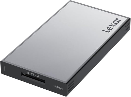 Lexar Professional Workflow CFexpress 4.0 Type A Card Reader, Pairs with Lexar Professional Workflow, USB-C to USB-A Adapter, Compatible with PC, Laptop, Tablet, Smartphone (LPWF730N-5ANGL)