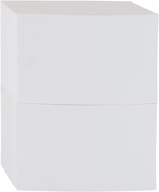 Amazon Basics Blank Index Cards for Studying and Note Taking, White, 4" x 6", 1000 Count (Pack of 2)