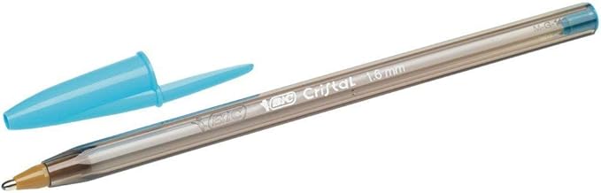 BIC Cristal Fun Ballpoint Pens with 5 Assorted Ink Colours, Wide Point (1.6 mm), Pack of 10