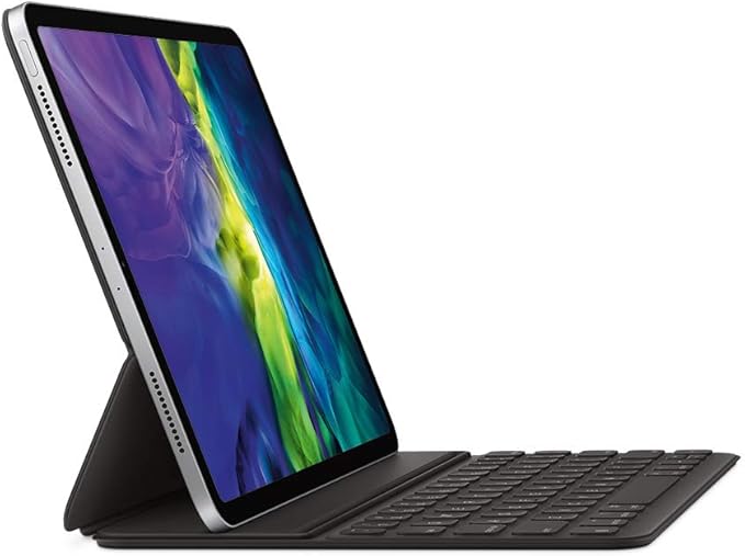 Apple Smart Keyboard Folio: iPad Keyboard case for iPad Pro 11-inch (1st, 2nd, 3rd, 4th Generation) and iPad Air (4th, 5th Generation), Two Viewing Angles, Front Back Protection, German - Black
