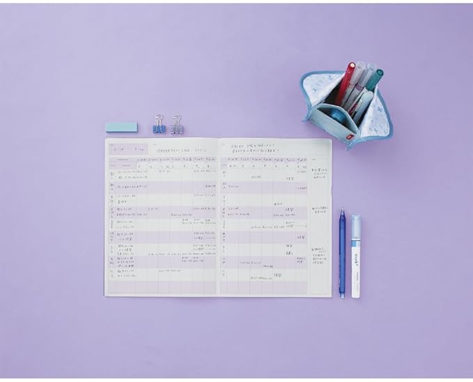 Kokuyo Campus Study Planner 2 Weeks B5, Purple (ﾉ-Y80LT-V)