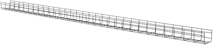 Tripp Lite Wire Mesh Cable Tray Management Organization, Ideal for Industrial & Data Centers, 10 Pack, 6 inches x 4 inches x 10 Feet / 150 x 100 x 3000 millimeters, 5-Year Warranty (SRWB6410STR10)