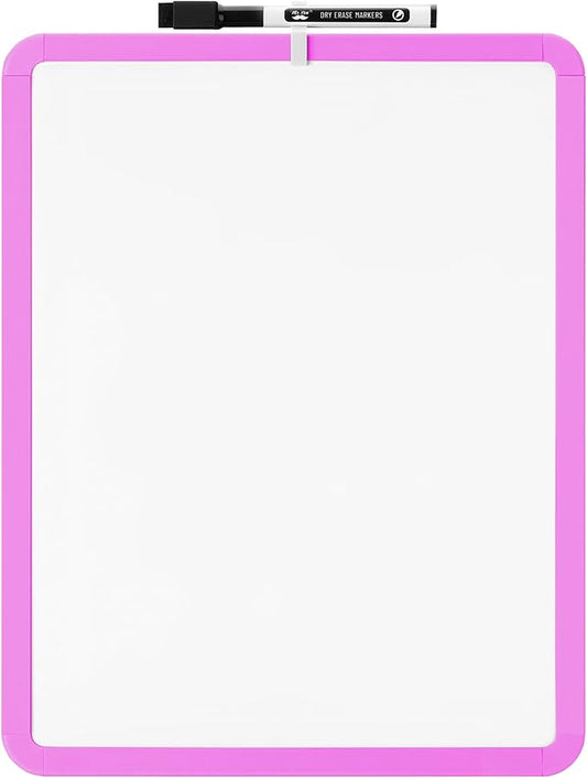 Mr. Pen- Dry Erase Board, 14” x 11” with a Black Dry Erase Marker, Small Mini White Board for Students