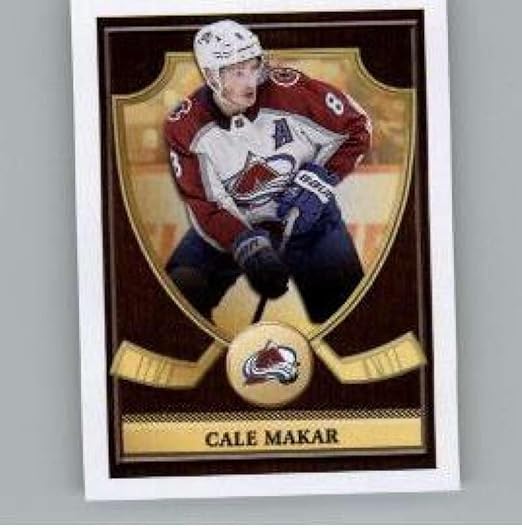 2023-24 Topps NHL Stickers #651 Cale Makar Top Shelf Talents Mini Thin NHL Sticker Card