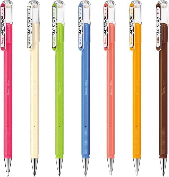 Pentel Matte Hop Original + Sweet Color Ballpoint Pen, 14 Colors K110-V14ST