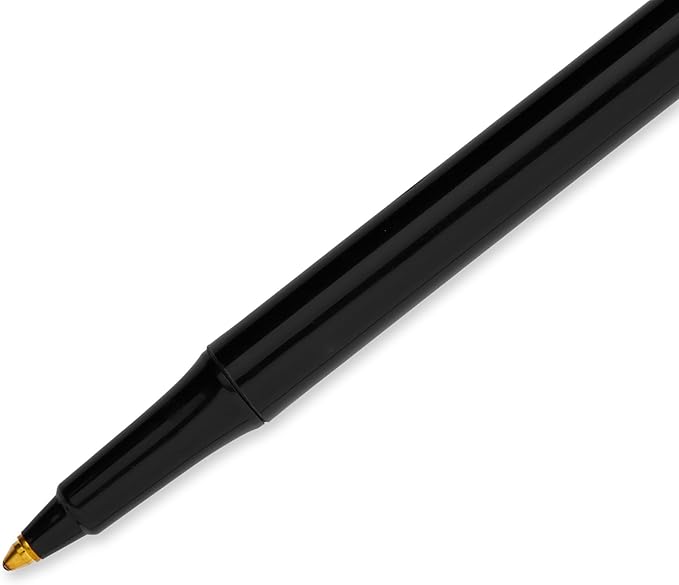Paper Mate Ballpoint Pens Write Bros. Black Ink Pens Medium Point (1.0mm) 60 Count