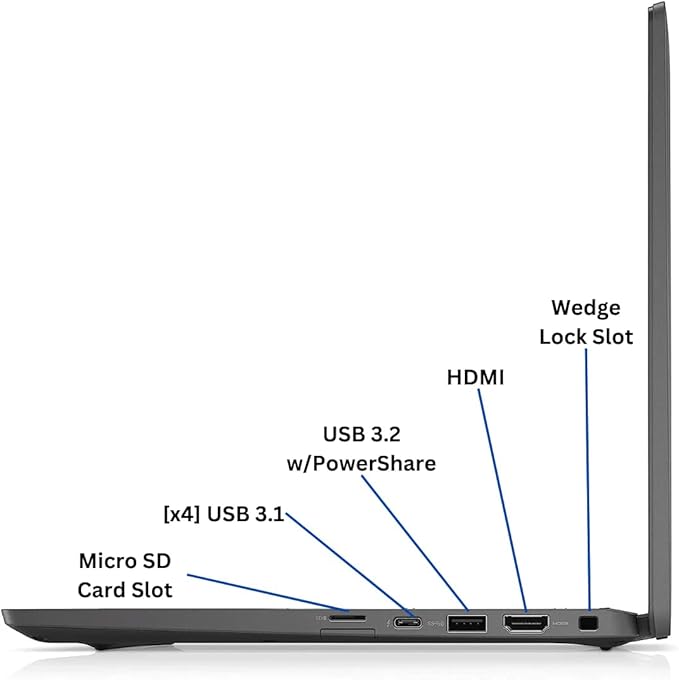 Dell Latitude 7420 14" FHD Business Laptop Computer, Intel Core i7-1185G7, 32GB DDR4 RAM, 512GB SSD, Thunderbolt, HDMI, Windows 11 Pro (Renewed)