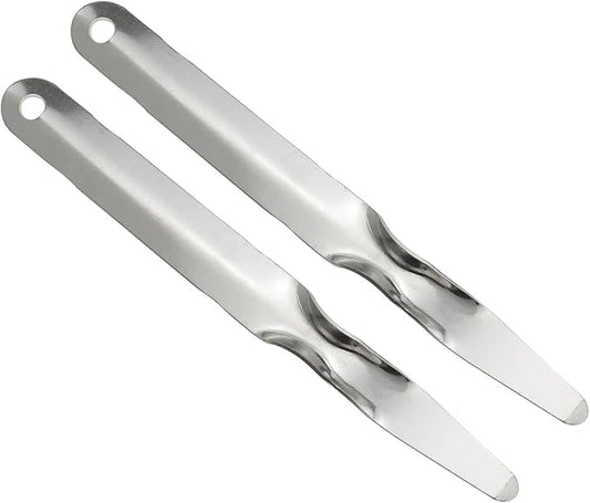 E-outstanding 2PCS Stainless Steel Flat Staplers Puller, Staple Remover Tools, Stainless Steel Crowbar Nail Lifter for Office Home Business