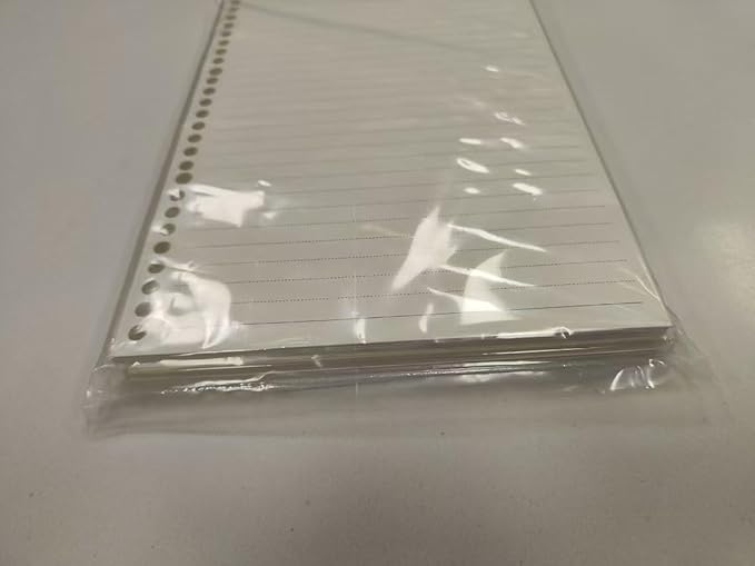 2 Pack A6 6 Holes Page Marker Ruler Plastic Binder Divider for Journal Magazine Notebook (GRuler)