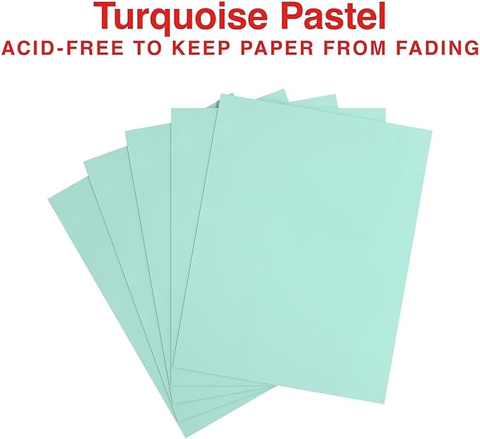Staples Pastel Color Copy Paper, 20 lbs., 8.5" x 11", Turquoise, 500 Sheets/Ream