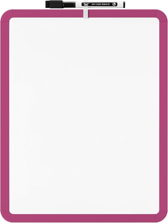 Mr. Pen- Dry Erase Board, 14” x 11” with a Black Dry Erase Marker, Small Mini White Board for Students