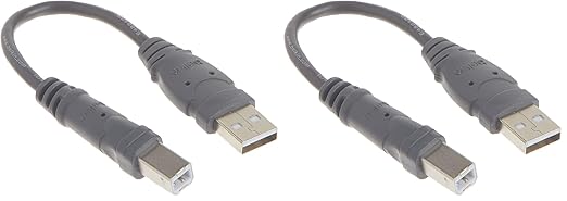 Belkin Components USB A/B Device Daisy Chain for USB Hub (6 Inches) (Pack of 2)