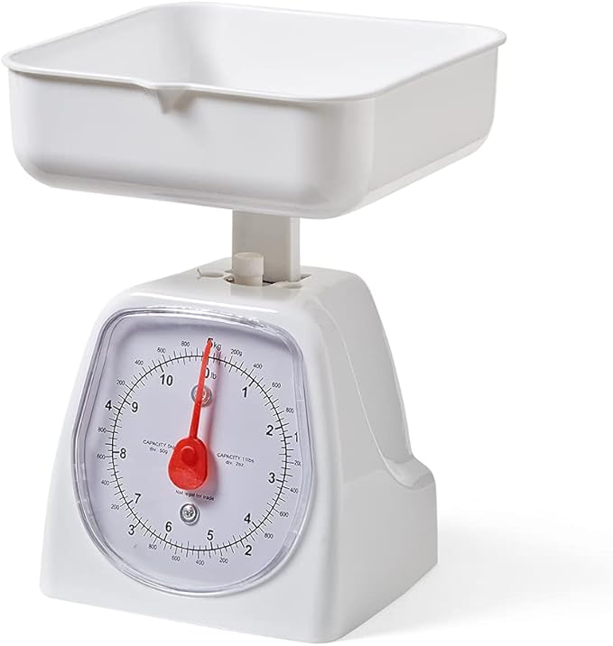 hand2mind Dual-Dial Analog Platform Scale, 5 kg Scale, Kitchen Scales, Weighing Scales, Classroom Supplies for Teachers Elementary, Teacher Supplies, School Supplies