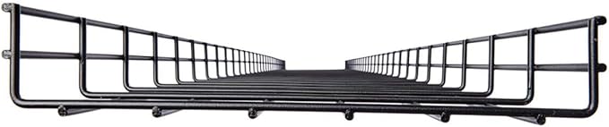Tripp Lite Wire Mesh Cable Tray Management Organization, Ideal for Industrial & Data Centers, 2 Pack, 12 inches x 2 inches x 5 Feet / 300 x 50 x 1500 millimeters, 5-Year Warranty (SRWB12210X2STR)