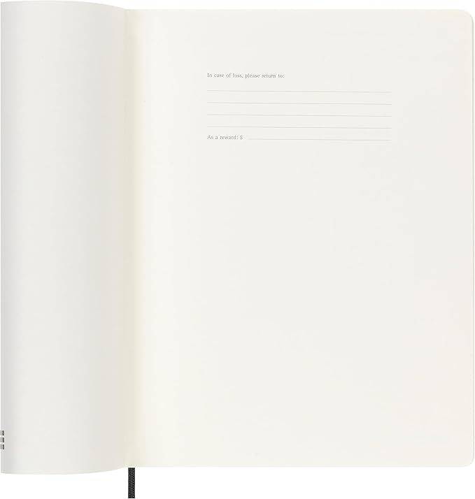 Moleskine Classic 12 Month 2026 Monthly Planner, Soft Cover, XL (7.5" x 9.75"), Black, 128 pages
