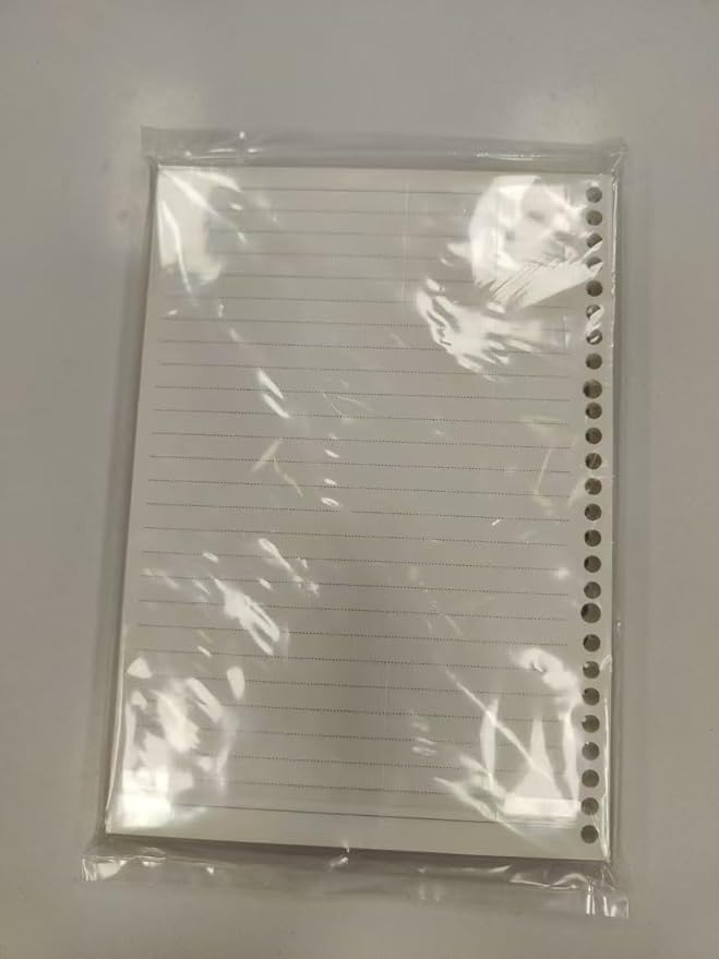 6 Pack A6 6 Holes Binder Name Card Holder Plastic Business Card Organizer Binder Coupon Holder Waterproof 6 Holes for Personal Organiser