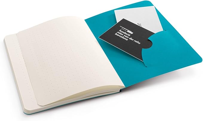 LEUCHTTURM1917 371629 Bullet Journal Pocket, 14.3 x 10.3 cm, 46 Numbered Double Pages, Dotted, Turquoise25, Pack of 3