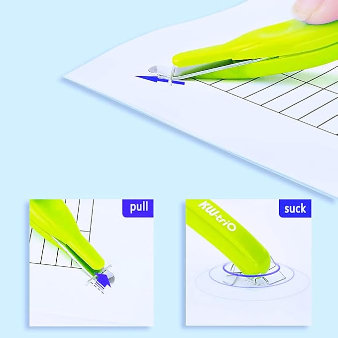 Staple Remover Professional Magnetic Easy Staple Removers Tool 3 PCS Staple Puller Remover Staple Pullers for Office, School and Home (Multicolor)
