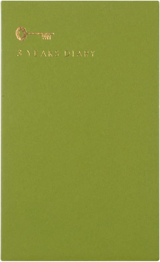 DESIGNPHIL Midori 12395006 Diary, 3 Year Consecutive Door, Brown