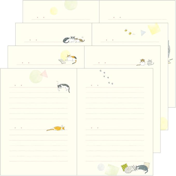 DESIGNPHIL Midori 12878006 Cat-Pattern Diary