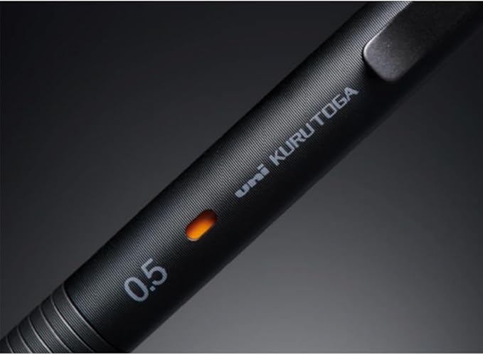 Uni Kuru Toga Metal Mechanical Pencil, Auto Lead Rotation, 0.5mm Fine Point, All-Metal Body, Silent Blue, M5KH1P.10