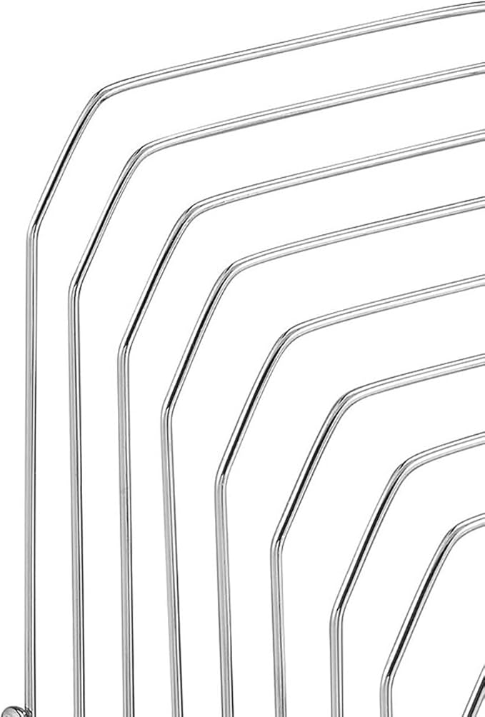 Staples Metal Incline Sorter, Chrome, 2‑Pack – Desktop File & Mail Organizer for Office Paper