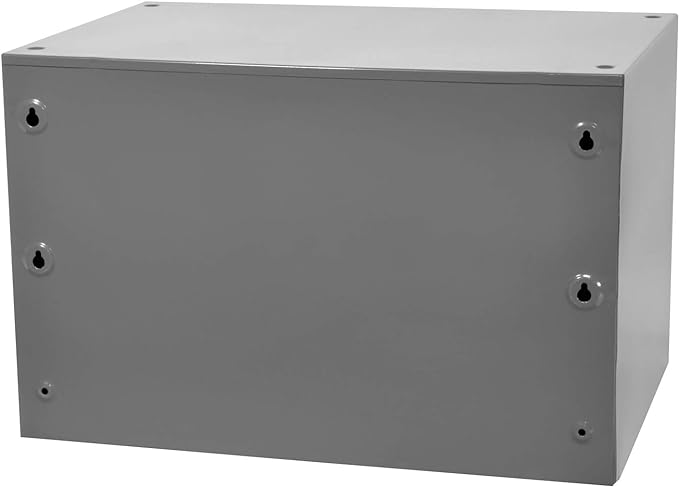 Akro-Mils Steel Garage Storage Cabinet, Small Parts Organizer Metal Cabinet for Hardware, Nails, Screws, Bolts, Nuts, and More, 17" W x 11" D x 11" H, 16-Drawer, Gray Cabinet/Blue Drawers (19416)