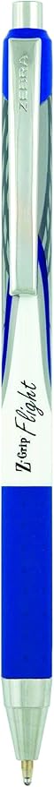 Zebra Pen Z-Grip Flight Retractable Ballpoint Pen, Bold Point 1.2mm, Blue Ink, School Supplies, Teacher Supplies, and Office Supplies, Smooth Writing, Quick-Drying, 12-Pack (21920)