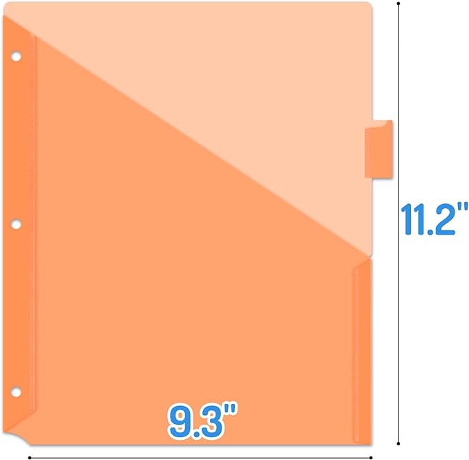 Forvencer 24 Count Binder Dividers with Two Pockets, 8 tab Dividers for 3 Ring Binders Organizer, Binder Divider with Tabs for School Office and Home Organization, Multicolor, 3 Sets