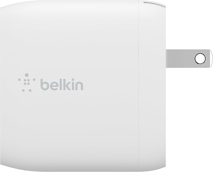 Belkin Dual Port USB Charger Block 24W - iPhone Charger Fast Charging - iPhone 17, Air, Pro, Pro Max, iPad, AirPods, Apple Watch, Samsung Galaxy S25, Nintendo Switch 2 & More - Cable Not Included
