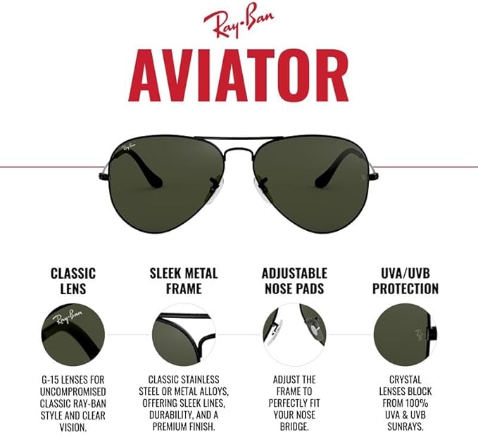 Ray-Ban RB3025 Classic Photochromic Aviator Sunglasses