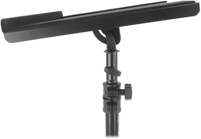 RockvilIe RLS67 Laptop/Tablet/lPad Stand w/Dual Trays for Church Sermon Speeches