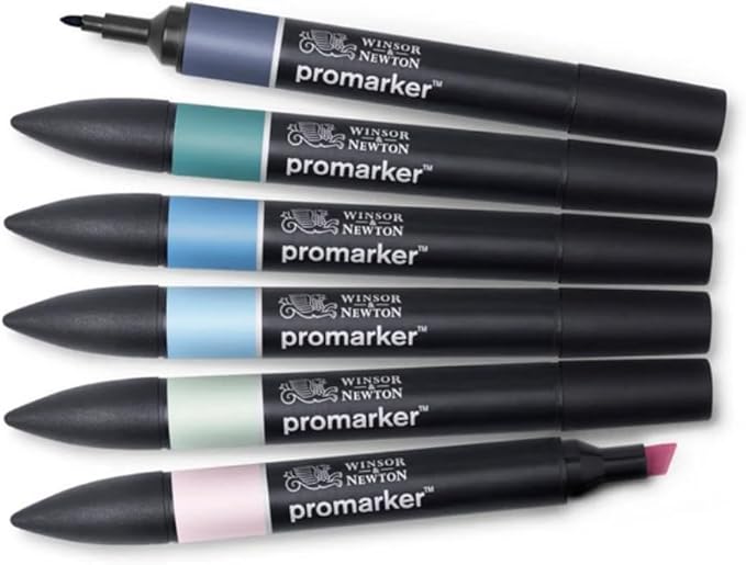 Winsor & Newton ProMarker Set, 6 Count, Skyscape