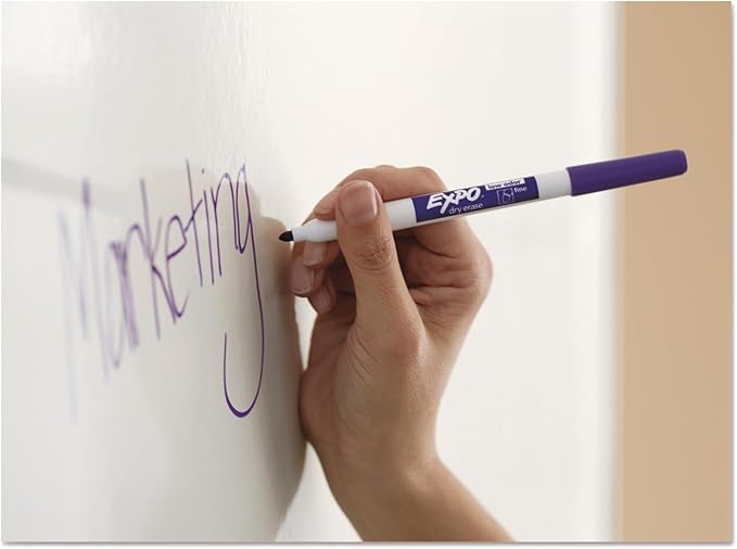 EXPO Dry Erase Markers, Low Odor Ink, Black, Fine Tip, 36 Count - Easily Erases, Ideal for Classroom, Home, Office, Back to School, Teacher Supplies