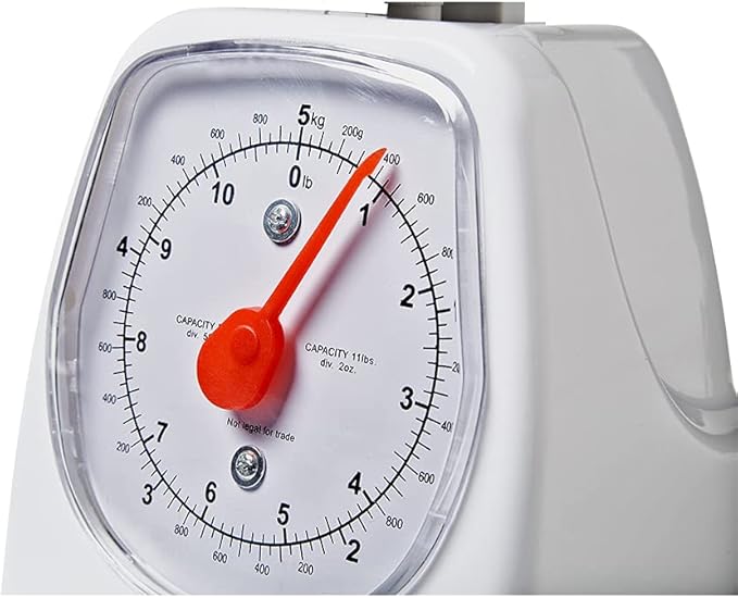 hand2mind Dual-Dial Analog Platform Scale, 5 kg Scale, Kitchen Scales, Weighing Scales, Classroom Supplies for Teachers Elementary, Teacher Supplies, School Supplies