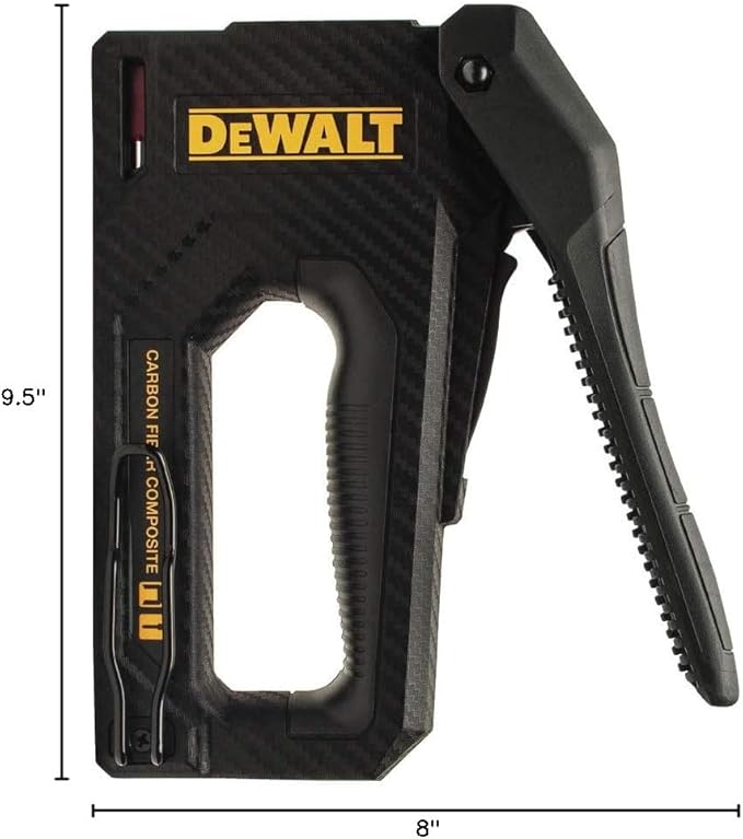 DEWALT Staple Gun, Carbon Fiber Body, 2-in-1 Tacker (DWHT80276)