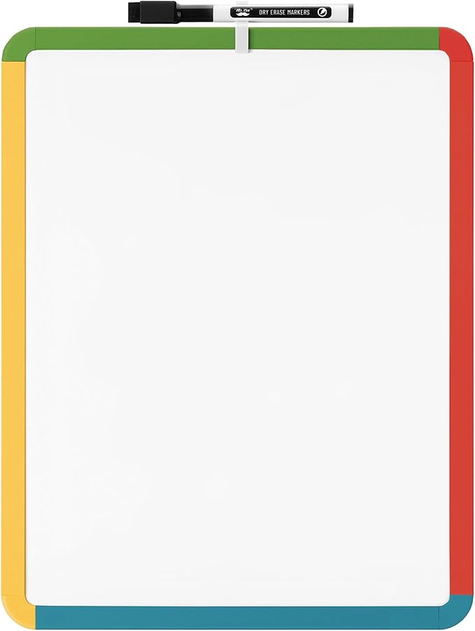 Mr. Pen- Dry Erase Board, 14” x 11” with a Black Dry Erase Marker, Small Mini White Board for Students