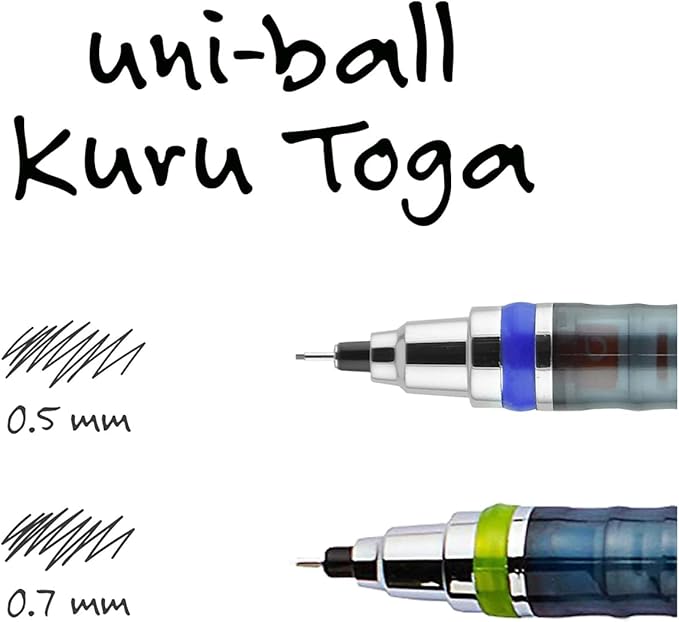 uniball Kuru Toga Mechanical Pencil Starter Kit, 0.7mm HB#2, 1 Pack