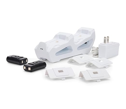 PowerA Duo Charging Station for Xbox Series X|S - White, Wireless Controller Charging, Rechargeable Battery