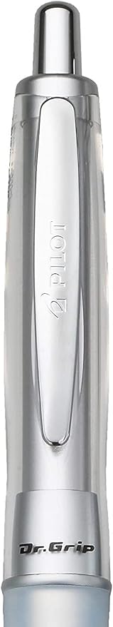 PILOT Dr. Grip Center of Gravity Refillable & Retractable Ballpoint Pen, Medium Point, Charcoal Grip, Black Ink, Single Pen (36180) (Pack of 2)