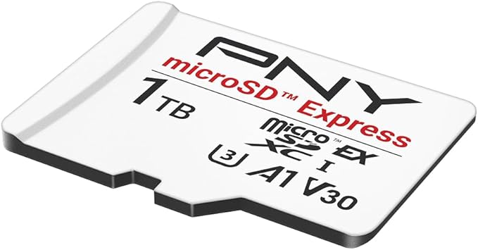 PNY microSD™ Express 1TB UHS-I U3 V30 A1 microSDXC Flash Memory Card, up to 890 Read & up to 850 Write, Ideal for microSD Express Compatible Devices Like Nintendo Switch 2